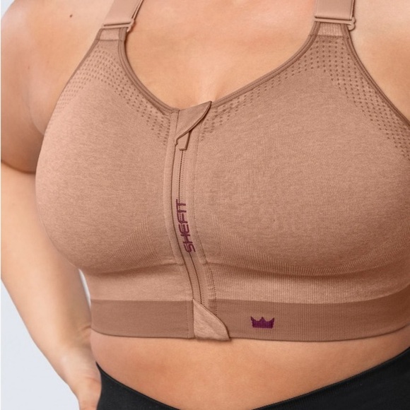 SHEFIT Other - SHEFIT Low Impact Sports Bra - Heathered Tan
